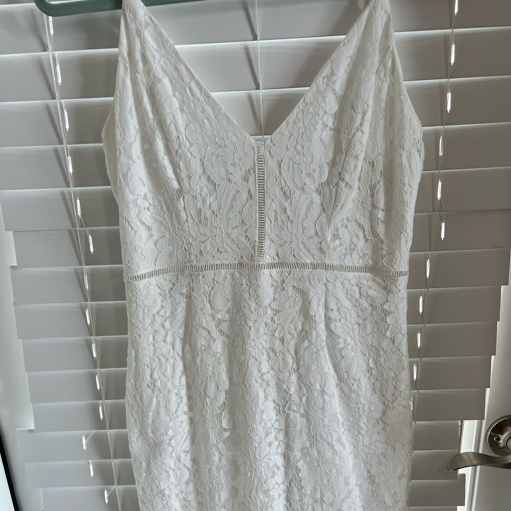 White bridal dress